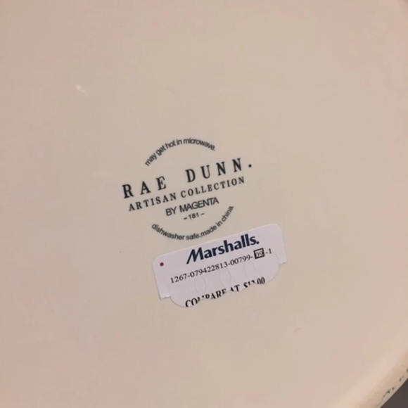 Rae Dunn XL Dog Bowl FELIZ NAVIDAD NWT Christmas holiday decor red - Picture 5 of 6